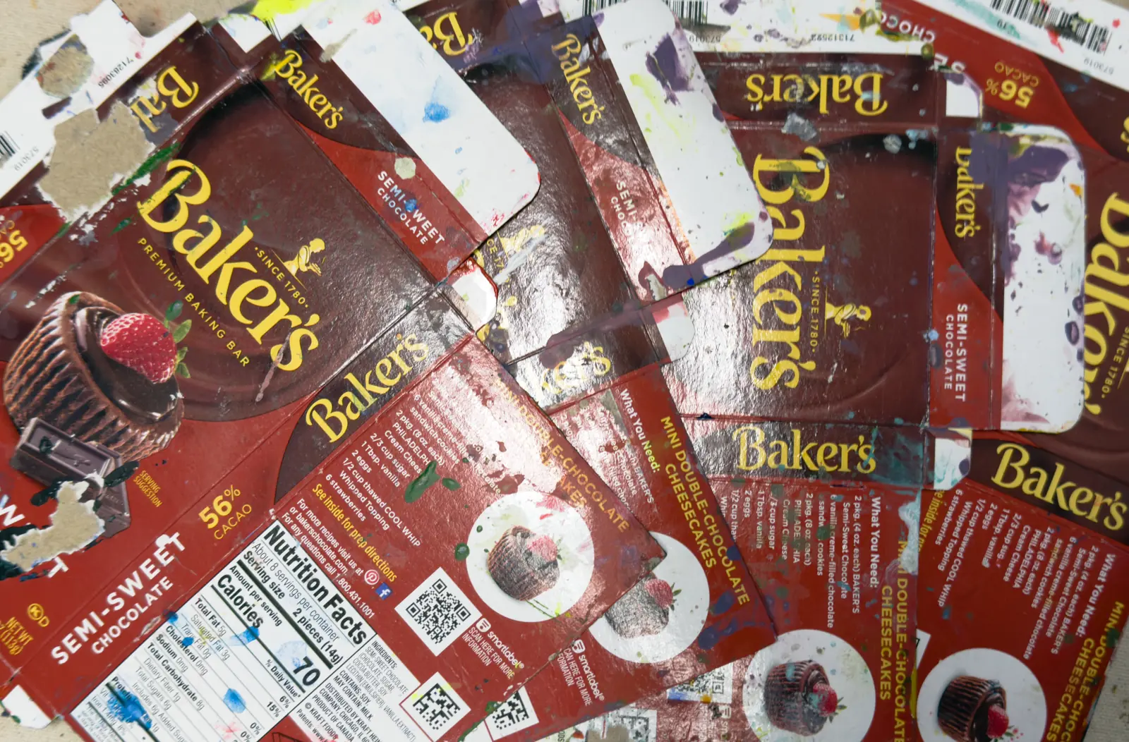 Baker's 56 - found material art